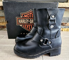 Harley Davidson Women's Black Alivia Riding Boots Size 8 EUC