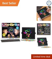 STEM Lite-Brite Classic - Inspiring Creativity with 4 Modes 206 Colorful Pegs