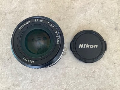 Nikon AI-S Nikkor 24mm F/2.8 Prime Wide Angle Lens F Mount - Excellent