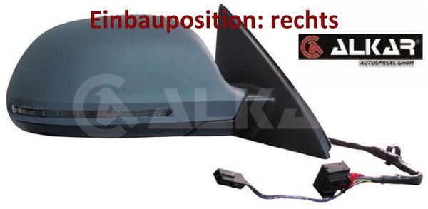 Alkar 6148781 AußEnspiegel Rechts Spiegel AußEn FüR Audi-image