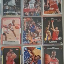 Topps NBA Card Lot 9 Rockets Trail Blazers Yao Ming Alston Howard Novak Brooks