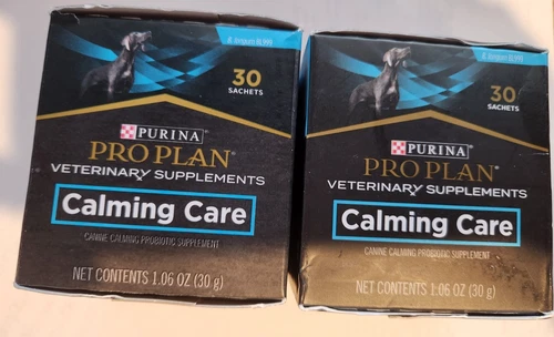 2 x Purina Pro Plan Veterinary Supplements Calming Care for Dogs, 30pk each