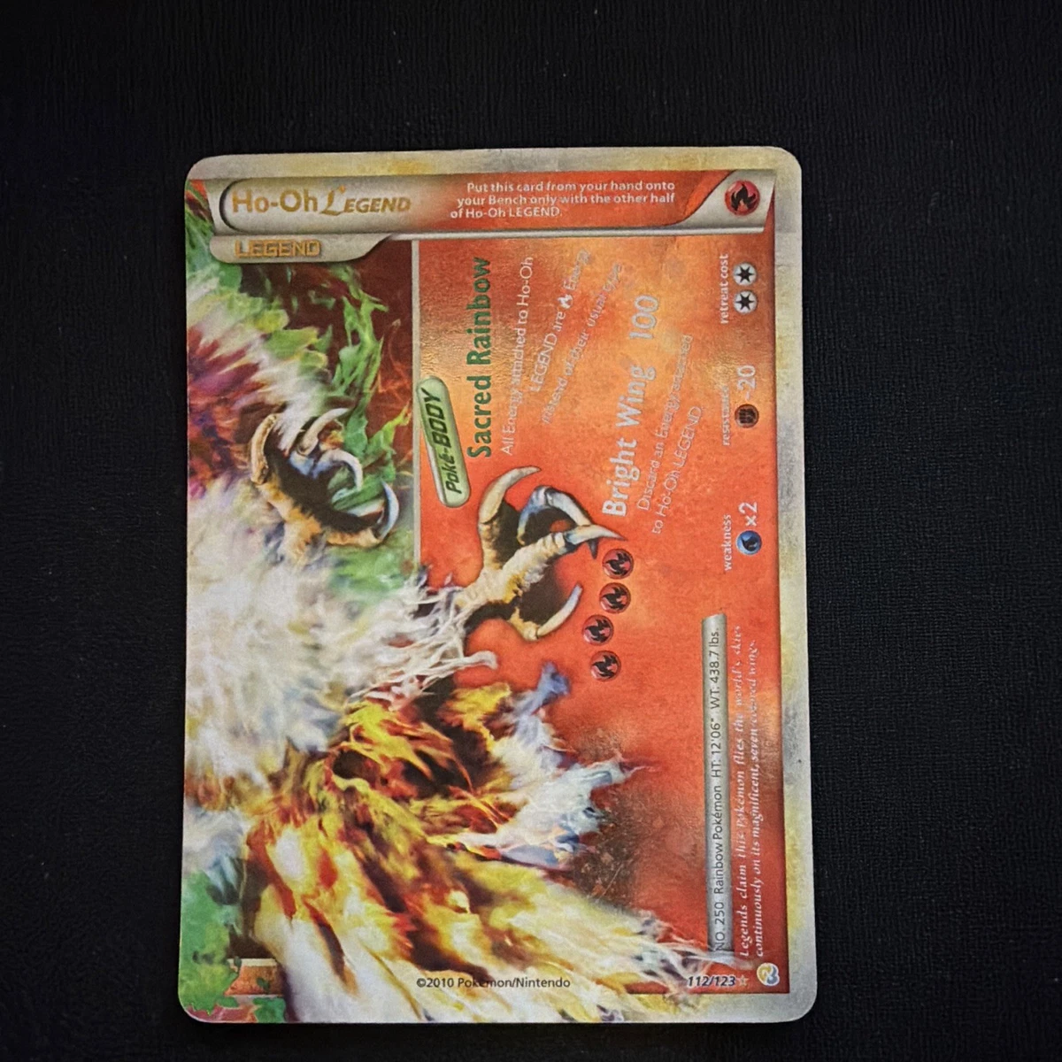 Ho-Oh Pokémon TCG Heartgold & Soulsilver Ultra Rare Individual