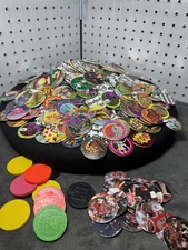 Vintage Pogs 90's  collection Lot of 750+ Pogs and 10 Slammers  Mixed + Jordans.