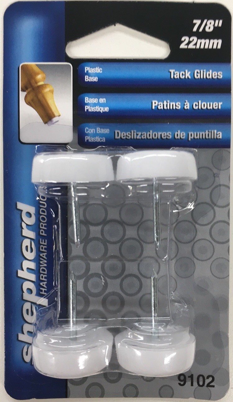 Shepherd 9102 7/8Inch Furniture Tack Glides, 4Pack eBay