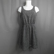 Divided Womens Dress 10 Black Floral Blouson Mini Cottagecore Retro Y2K