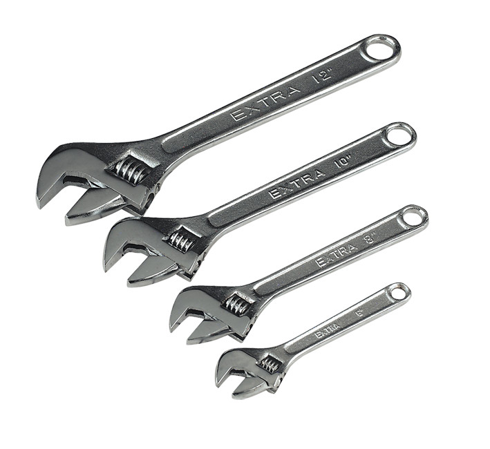 Sealey S0449 Adjustable Wrench Set 4pc 150, 200, 250 & 300mm
