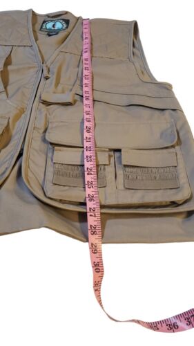 Master Sportsman Khaki Fishing Hunting Outdoors Rugged Gear Vest Fathers Day XL - Picture 19 of 21