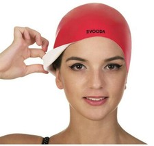 Evooda 2-in-1 Premium Silicone Swim Cap - Reversible for Men and Women