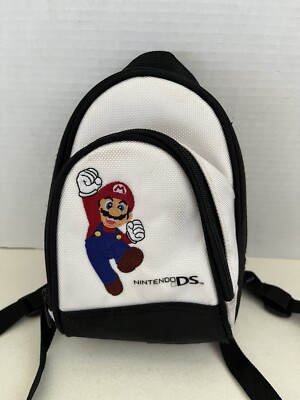 Nintendo DS Mini Backpack Carrying Case Embroidered SUPER MARIO BROS Vintage