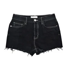 Current/Elliot For Revolve 28 The Ultra High Waist Short In Black Wash NWT!!