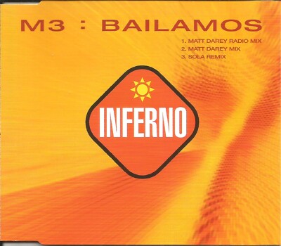 M3 Bailamos w/ MATT DAREY w/ 3 MIXES Europe CD Single SEALED USA Seller 1999