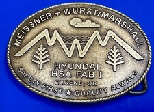 Meissner Wurst Marshall Hyundai Hsa Fab 1 Eugene Or Vintage Belt Buckle
