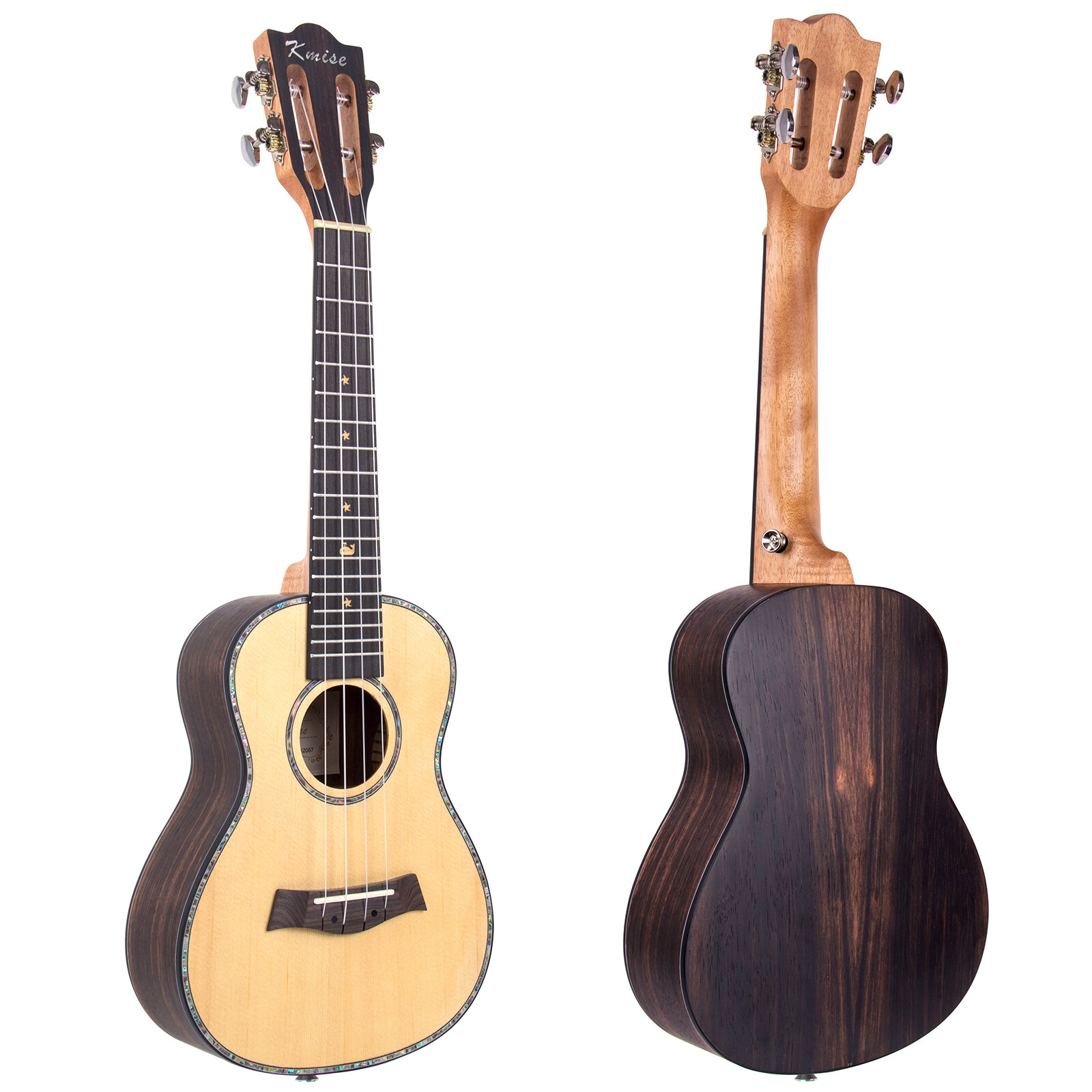 Kmise Concert Classical Ukulele Solid Spruce 23 Ukelele Hawaii Guitar