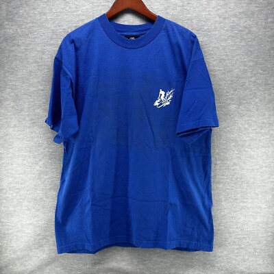 Vintage Karl Kani Jeans Blue T-shirt w/ Red Surfing Print on Back