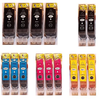 15 Patronen für CANON PIXMA iP3600 iP4600 MP540 MP550 MP560 MP620 MP630 mit Chip