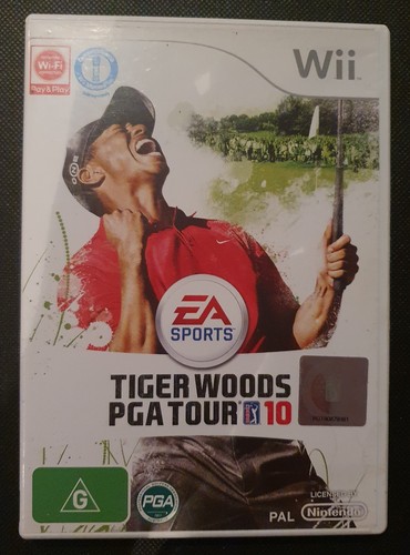EA Sports Tiger Woods PGA Tour 10 Complete w/ Manual, (Nintendo Wii, 2009, Pal)