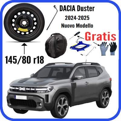 Spare Tire 5 Holes 18 Dacia Duster Kit Jack Key Bag Gloves Screwdriver