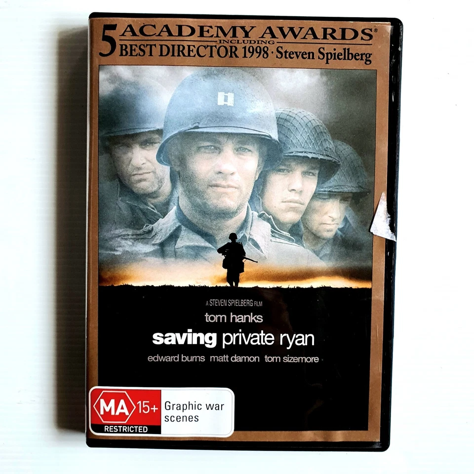 Saving Private Ryan DVD 1998 War WWII 2 D-Day Action, Tom Hanks, Region 4 - Image 4 of 4