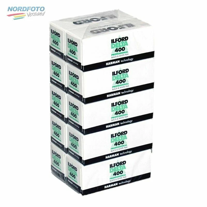 ILFORD Delta 400 Schwarzweißfilm, 120, 10 Stück