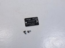 Plaque d'identification authentique tronçonneuse Partner 400