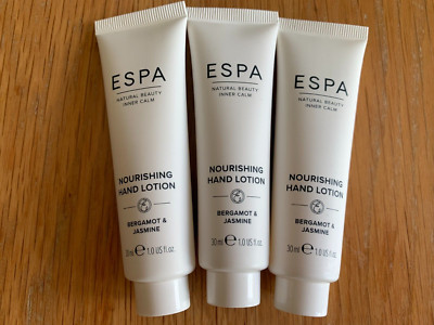 X3 Neu & Versiegelt ESPA Pflegende Handlotion 30ml - Bergamotte & Jasmin TRIO