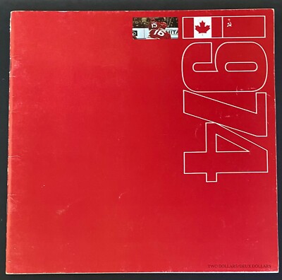 1974 Canada Russia Summit Series Program + Ticket Maple Leaf