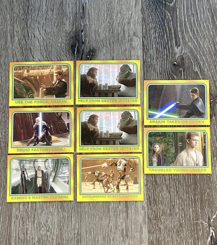 Star Wars Heritage Topps Trading Cards 2004 Yellow Border Lot of 8 Anakin - Afbeelding 17 van 19