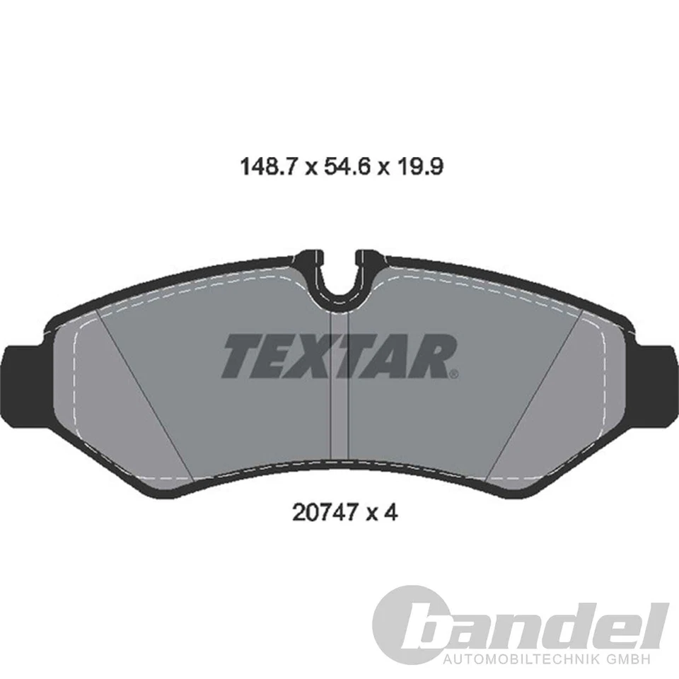 TEXTAR BREMSSCHEIBEN + BELÄGE + HANDBREMSE HINTEN für MERCEDES SPRINTER 907 910 - Bild 3 von 4