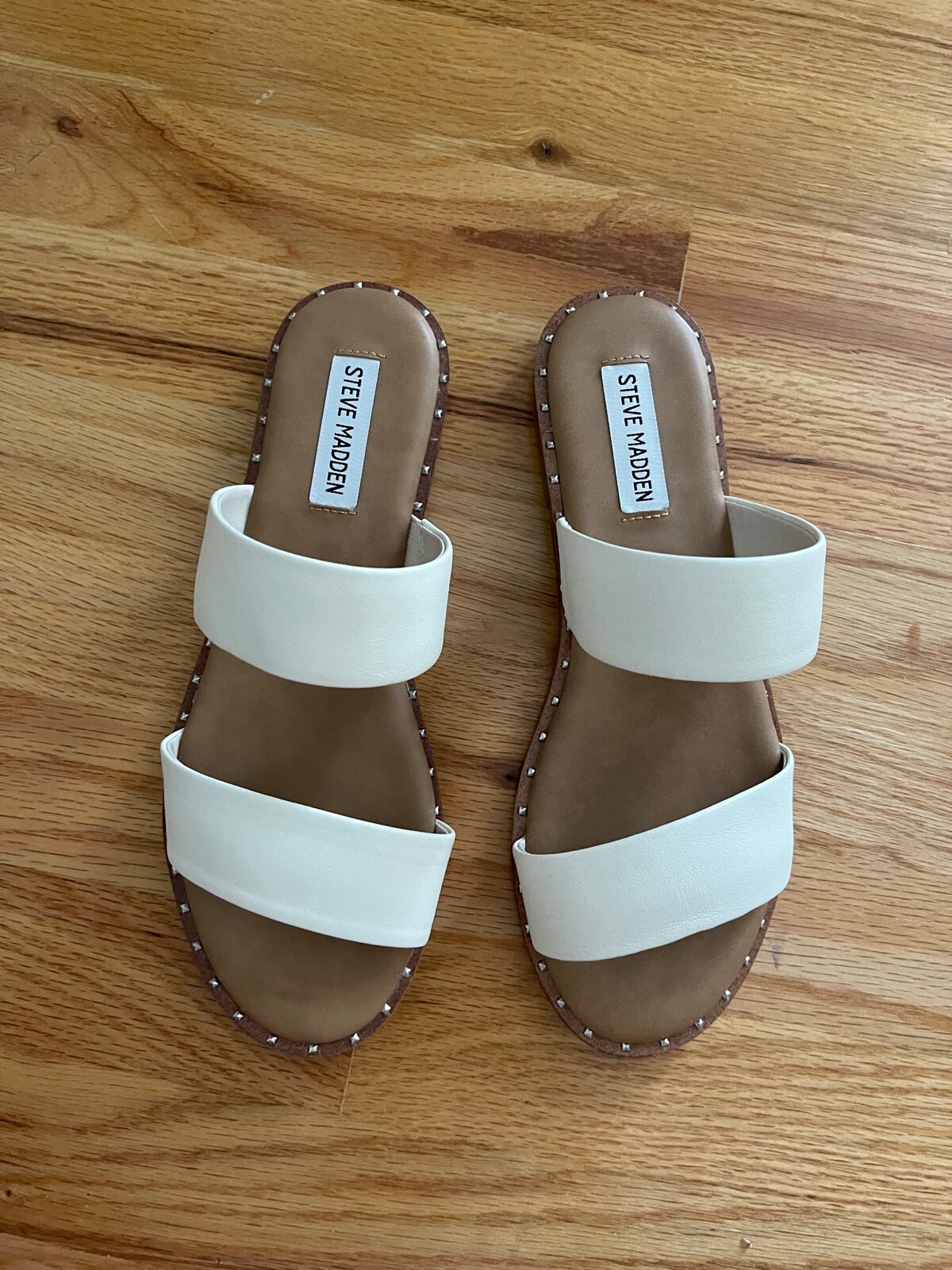 Steve Madden Ivara Bone Leather Sandals Women 8 | eBay