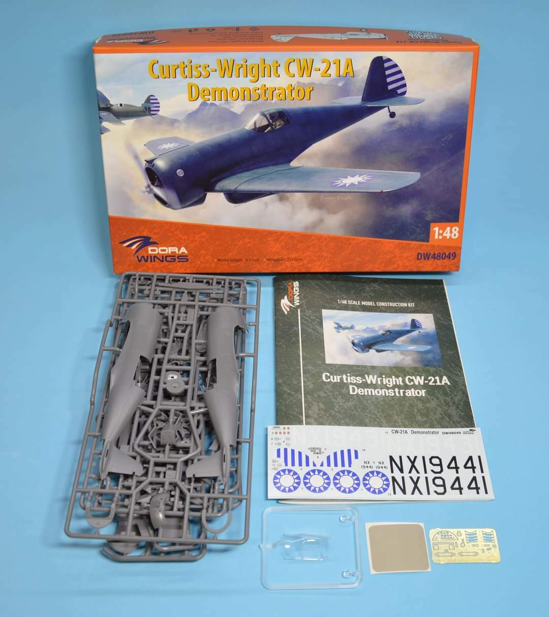 1/48 Curtiss-Wright CW-21A Demonstrator- 48049 NEW Dora wings!