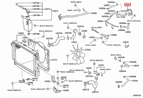Genuine Toyota LandCruiser 80 79 78 Series HDJ 1HD 4.2 Diesel Turbo Water Pipe - Picture 13 of 22