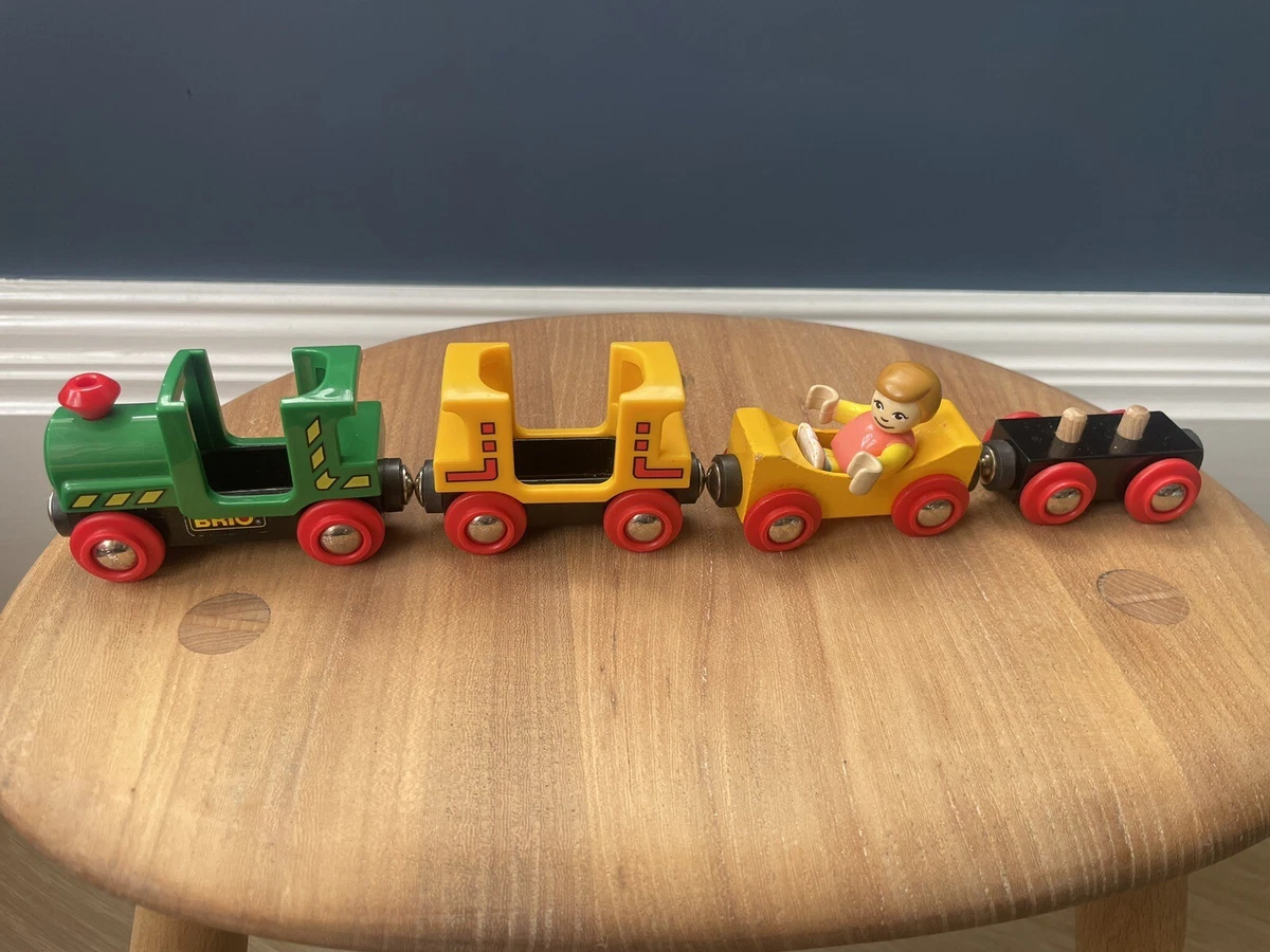 Brio Train 2 Carriages Tender For Wooden Train set Compatible Thomas ELC
