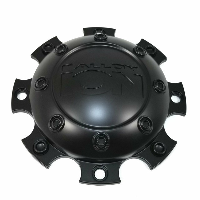 Ion Matte Black Wheel Center Hub Cap 61/2" Dually Front for 8x6.5