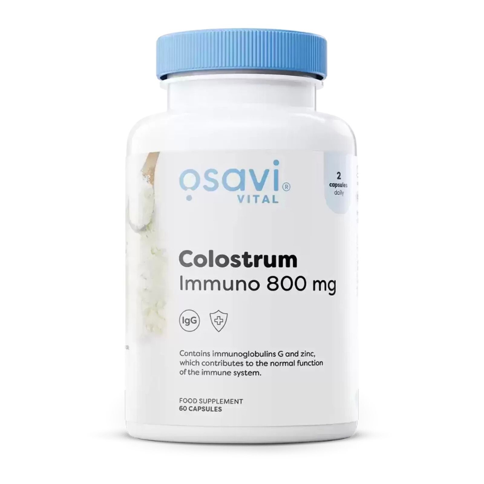 OSAVI COLOSTRUM IMMUNO 800mg IMMUNOGLOBULINS ZINC IMMUNE SYSTEM SUPPORT 60 CAPS