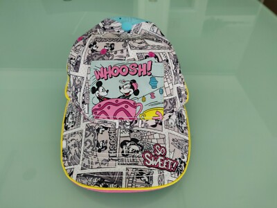 Disney Parks Mickey & Minnie Mouse Whoosh! Blue & Pink Adult Hat Cap Adjustable