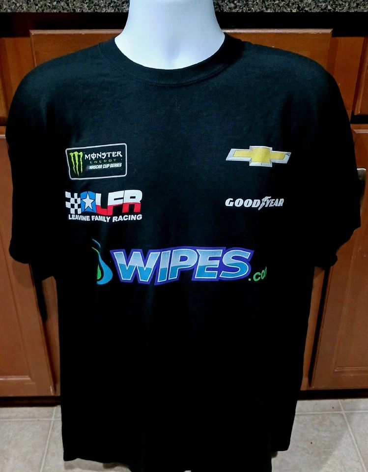 Camisa Leavine Family Racing Michael McDowell Wipes.com Team Emitida 2XL NASCAR Foto 2 de 4