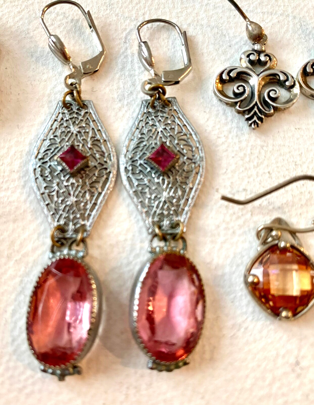 Vintage Sterling Silver Assorted Gemstone Mixed M… - image 13