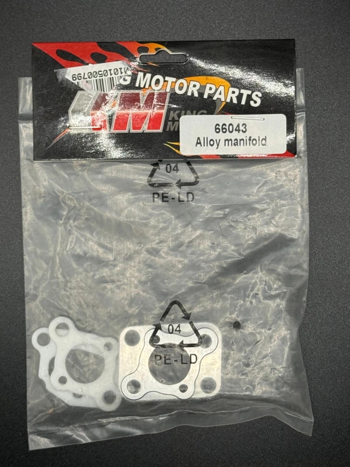 Colector de admisión de aleación de aluminio CNC para motor HPI Rovan Baja 5B 5T 32-36cc Foto 2 de 2