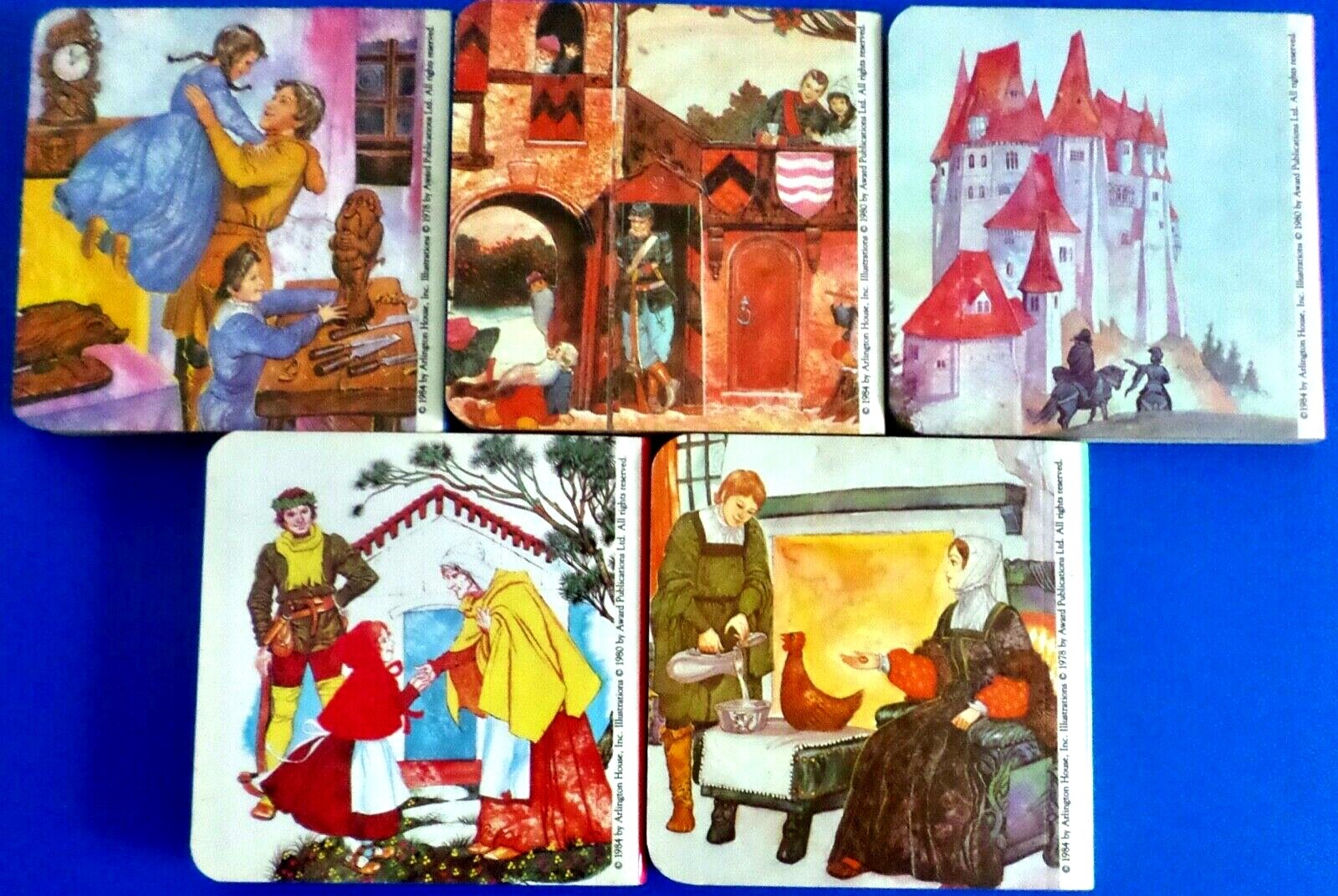 Vintage set of 5 Chatham River Press mini hard back book classical stories VG