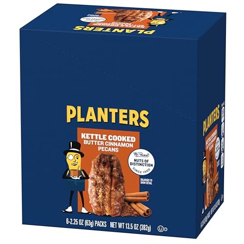 PLANTERS Kettle Cooked Butter Cinnamon Pecans 2.25 oz Pack Pack of 6 eBay