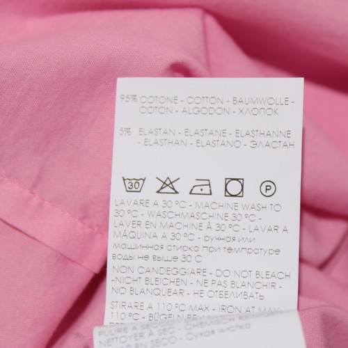 Paul Stuart by Fedeli NWD Casual Button Down Shirt Size M in Pink Cotton Blend - Picture 9 of 10