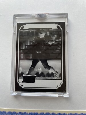 1984 George Brett Topps Vault Drakes Mask Negative With COA