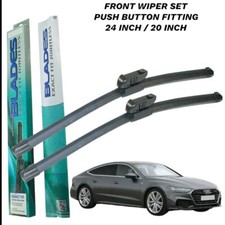Front Wiper Baldes Set Pair Fits Audi A7/S7/RS7 Sportback 2010 - 2018