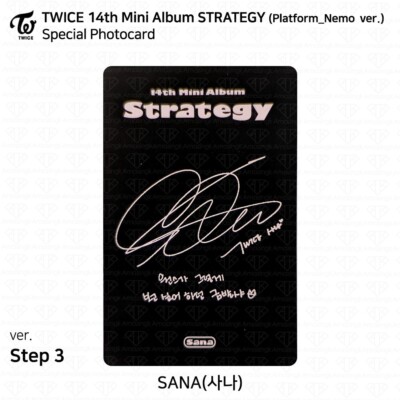 TWICE 14th Mini Album STRATEGY Platform Nemo ver Special Photocard