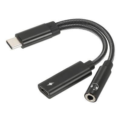 USB C auf 3.5 mm Kopfhörer und 60W PD bis Hi-Res AUX Mic Jack HiFi 24 bit 96 Khz