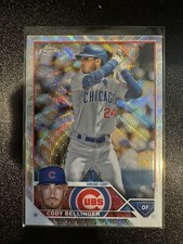 2023 Topps Chrome Baseball Cody Bellinger Blue Wave 55/75 #21 Chicago Cubs