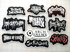 Death Metal Sticker Lot 10 Pack SET 3 black extreme punk grindcore crust cvlt