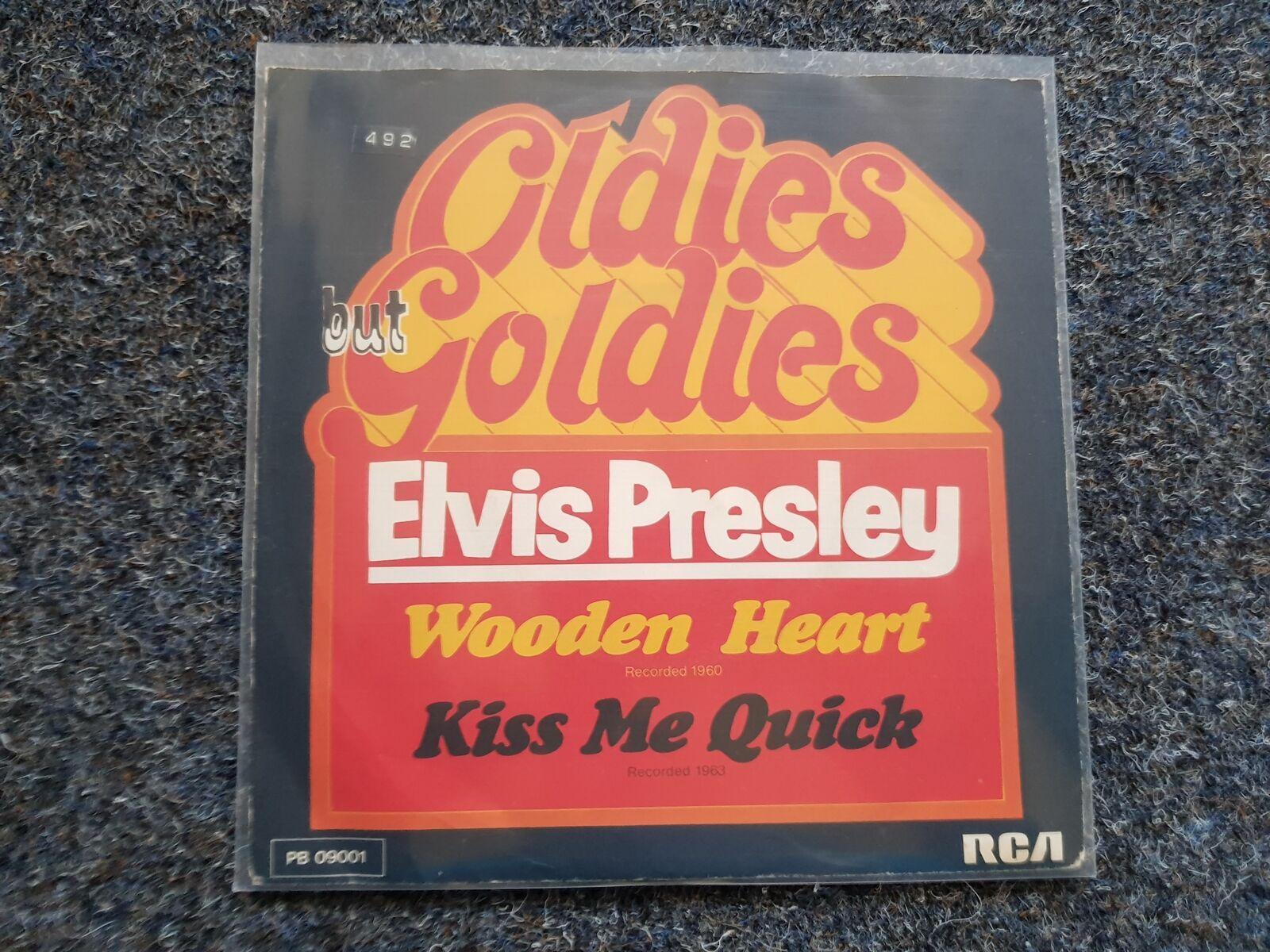 7"" Single Vinyl Elvis Presley - Wooden heart/ Kiss me quick Germany