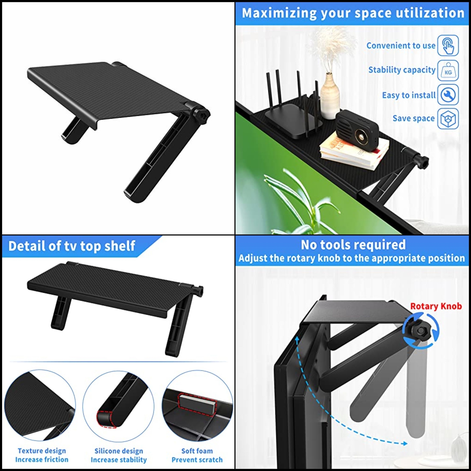 Tv Computer Top Shelf Inch Tvs Table 13Inch Monitor Mounting Holds